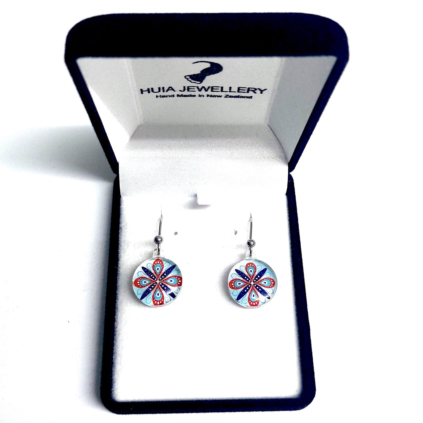 Turquoise Round Ornament Earrings
