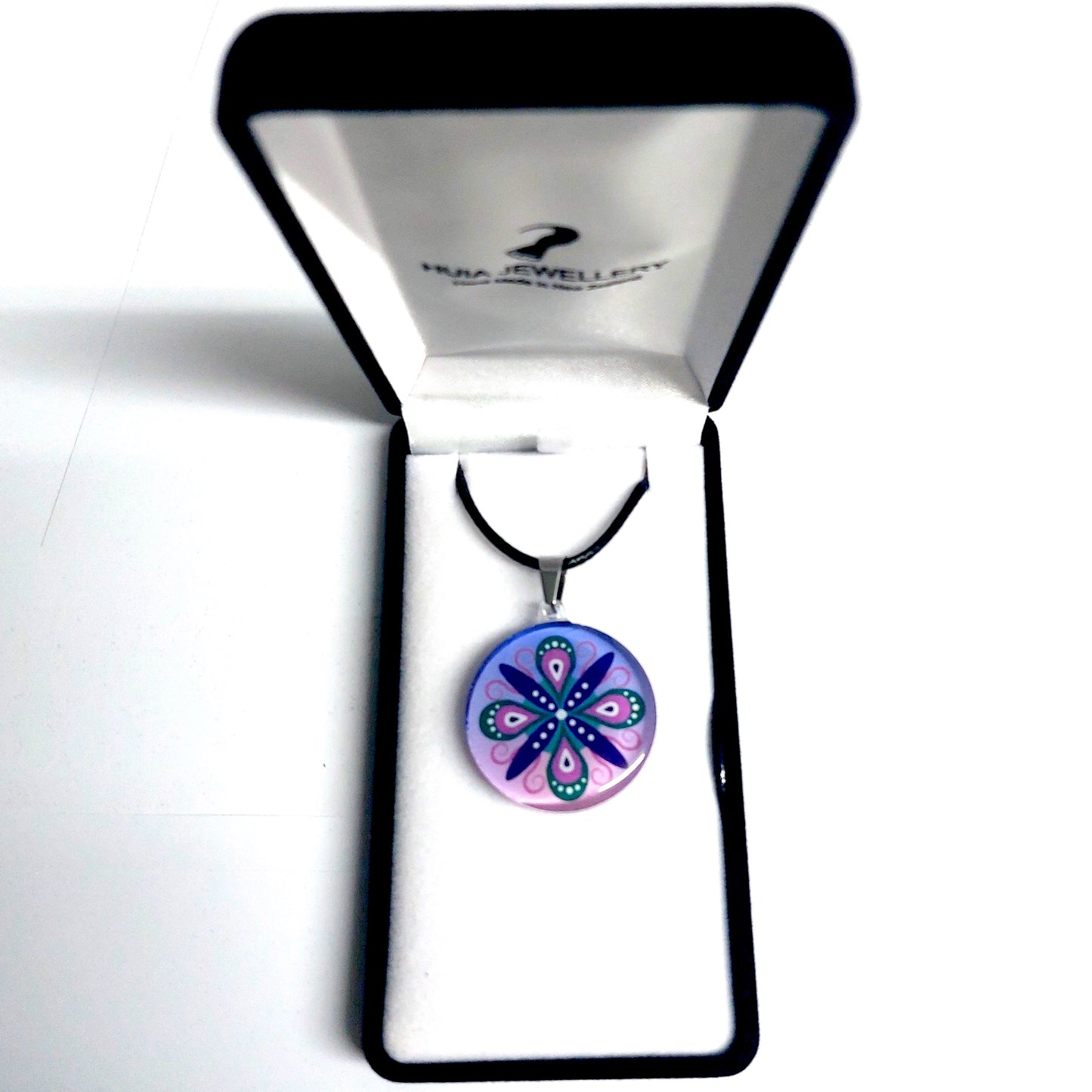 Purple Round Ornament Pendant