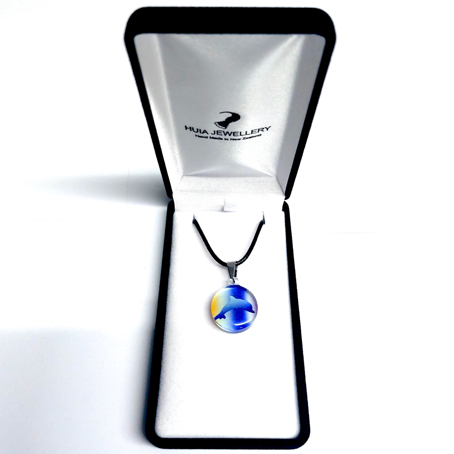 Orange-Blue Dolphin Pendant