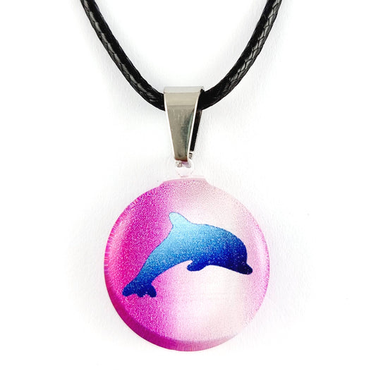 Pink Dolphin Pendant