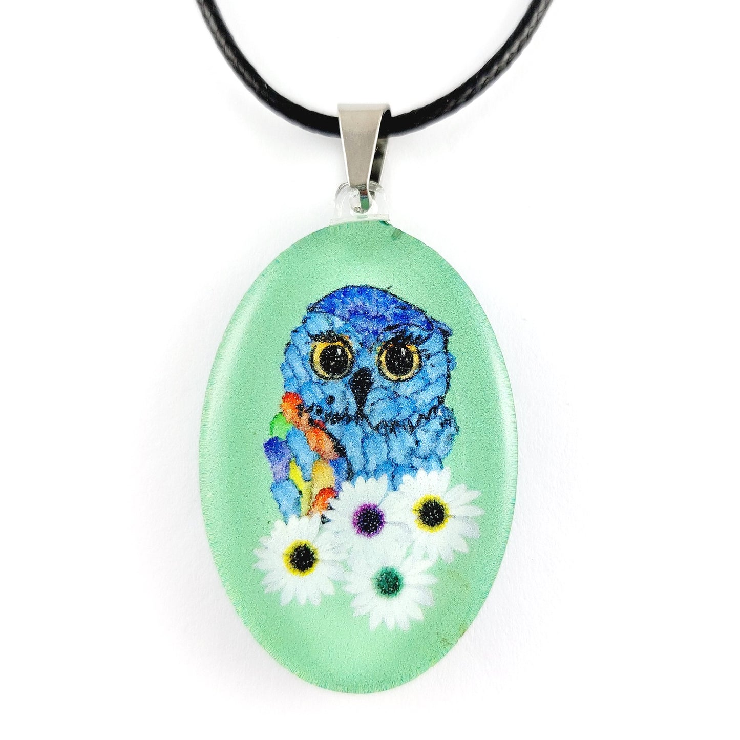 Green Owl Pendant