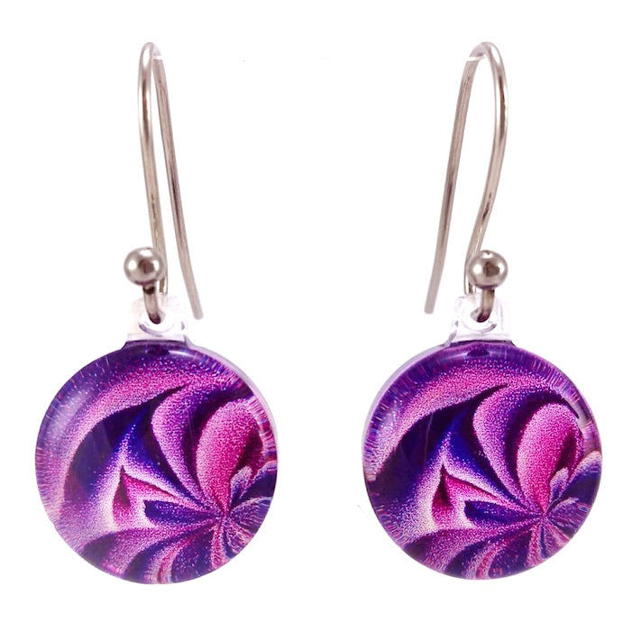 Purple Petals Earrings
