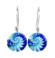 Blue Shell Pendant & Earring Set