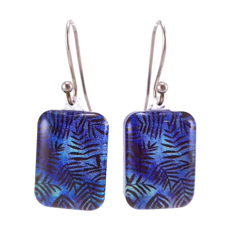 Blue Fern Earrings
