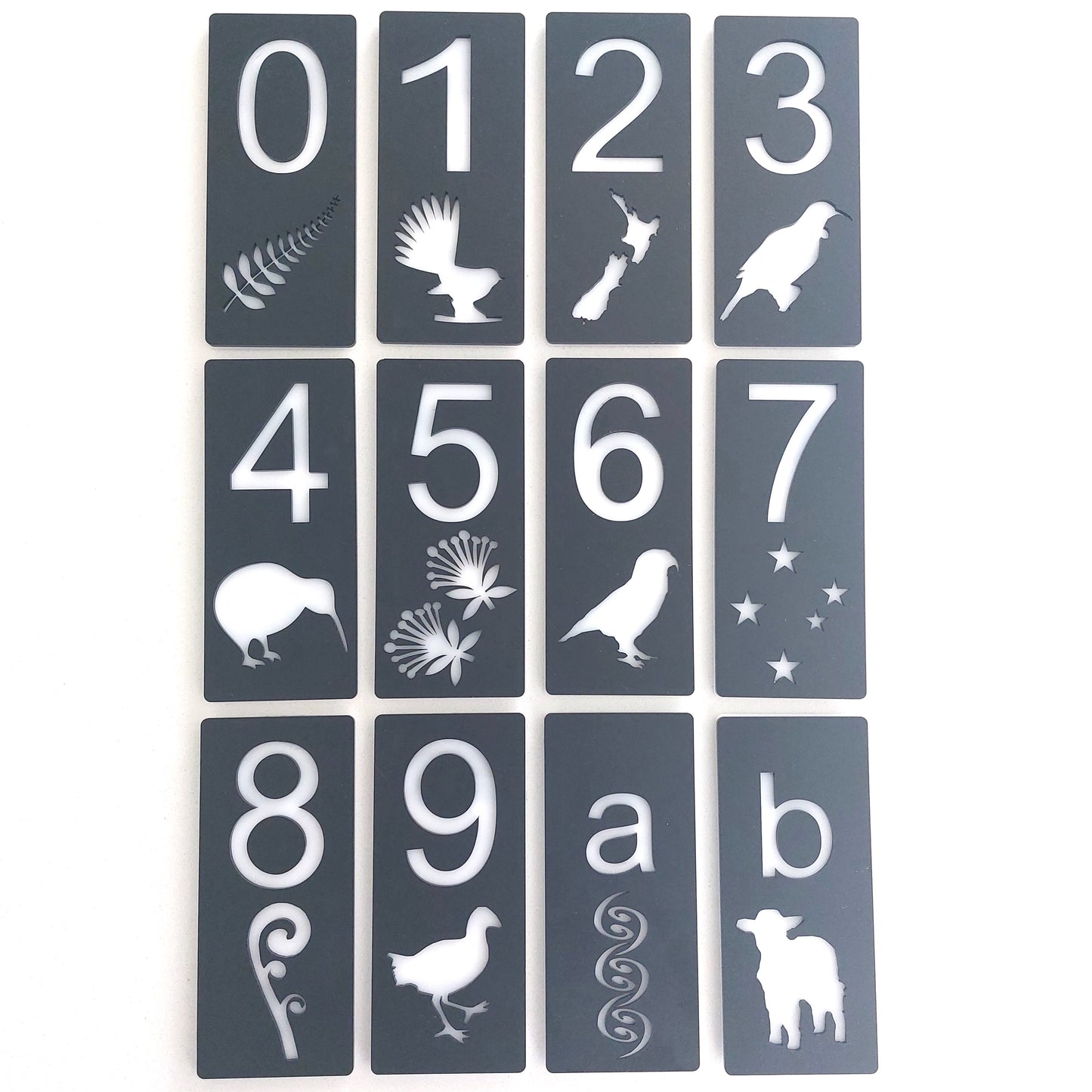 House / Letter Box Numbers - NZ Themes