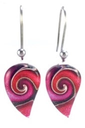 Pink Mystic Wave Flow Earrings