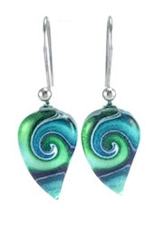 Turquoise Mystic Wave Flow Earrings