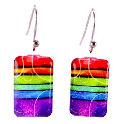 Rainbow Pendant & Earring Set