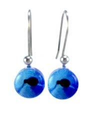 Blue Mini Kiwi Earrings