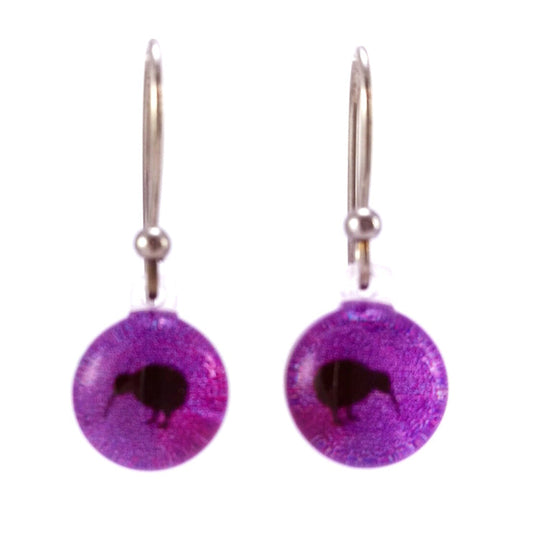 Purple Mini Kiwi Earrings