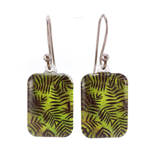 Green Fern Earrings