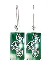 Green Balance Earrings