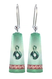 Green Pikorua Earrings