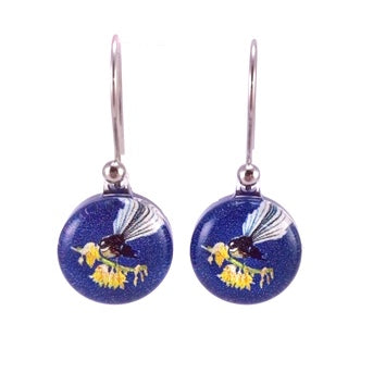 Blue Fantail Earrings