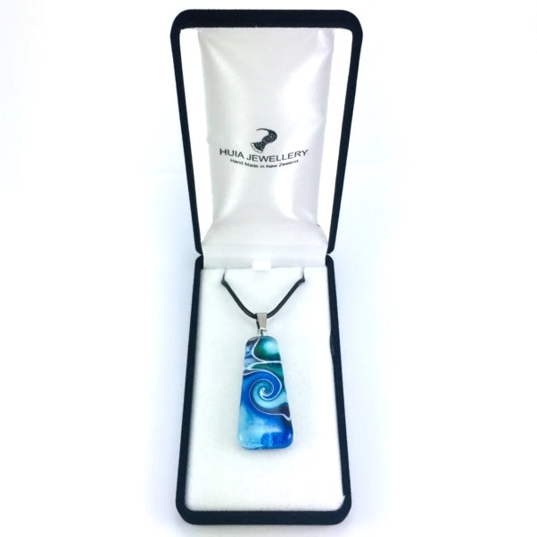 Blue Mystic Wave Pendant