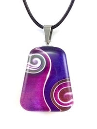 Purple Two Waves Pendant