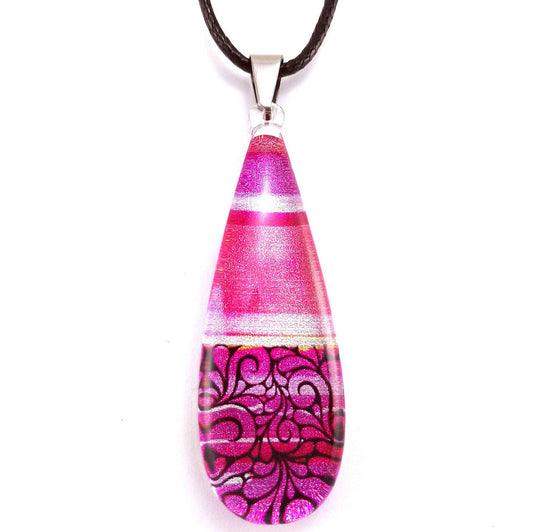 Pink Lace Pendant