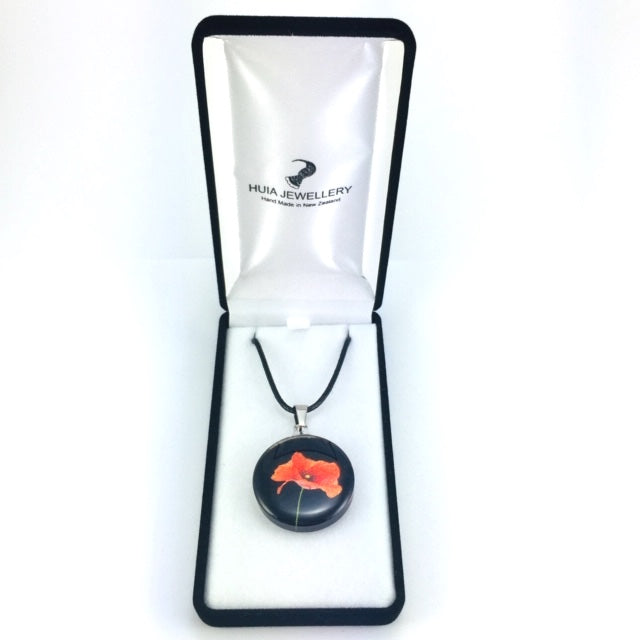 Black Poppy Pendant