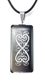 Black Kowhaiwhai Pendant