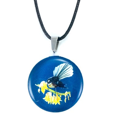 Blue Fantail Pendant