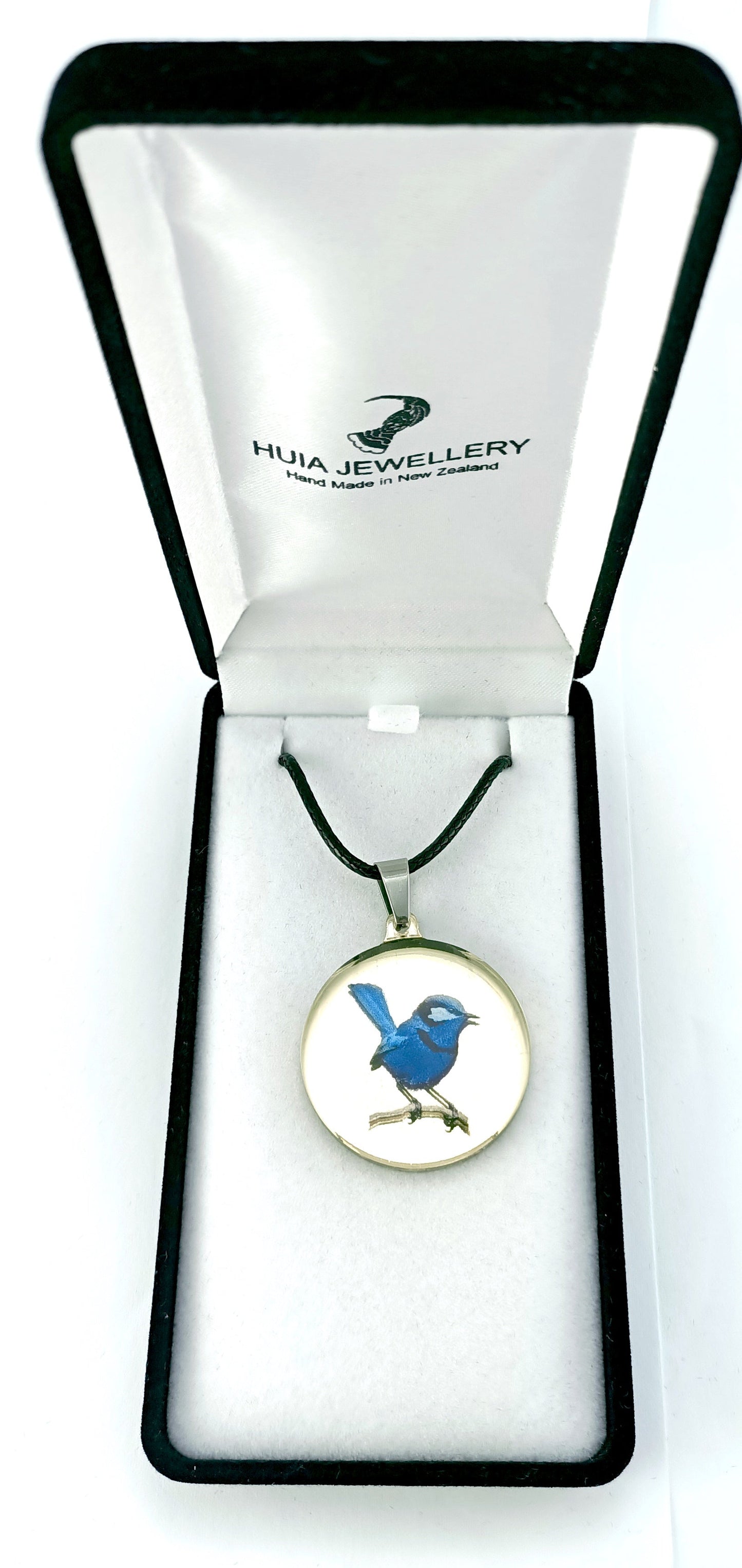 Mirror Ferry Wren Gold Pendant