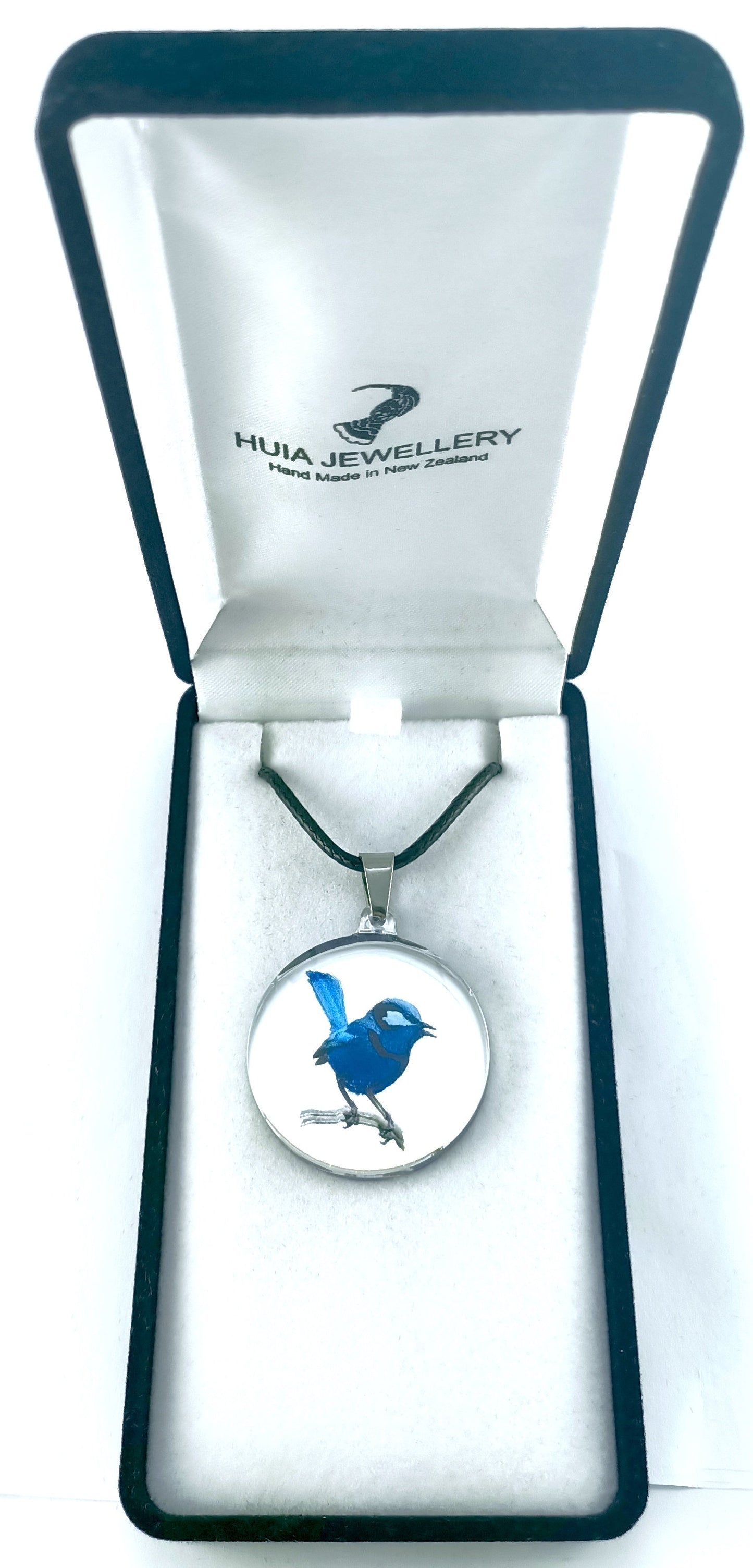 Mirror Ferry Wren Silver Pendant